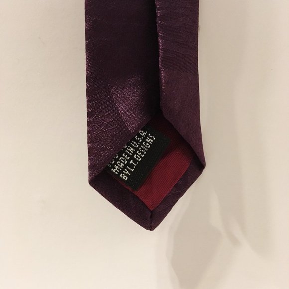 LT Designs Neck Tie 100% Silk Purple Gray Green - Picture 8 of 8